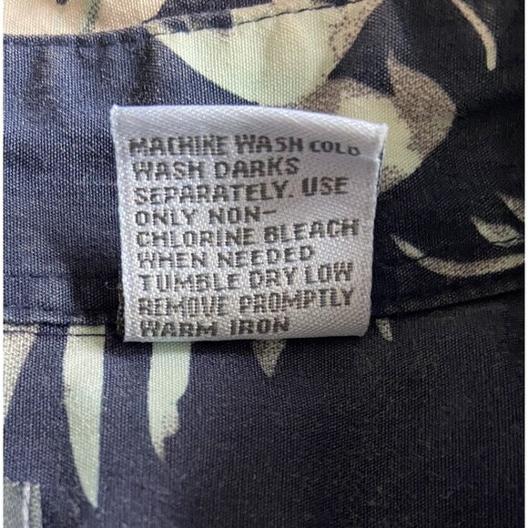 Vintage Exotic Anywhere Campta Tiki Island Mens Hawaiian Shirt size XL Blue 90s - Picture 4 of 7